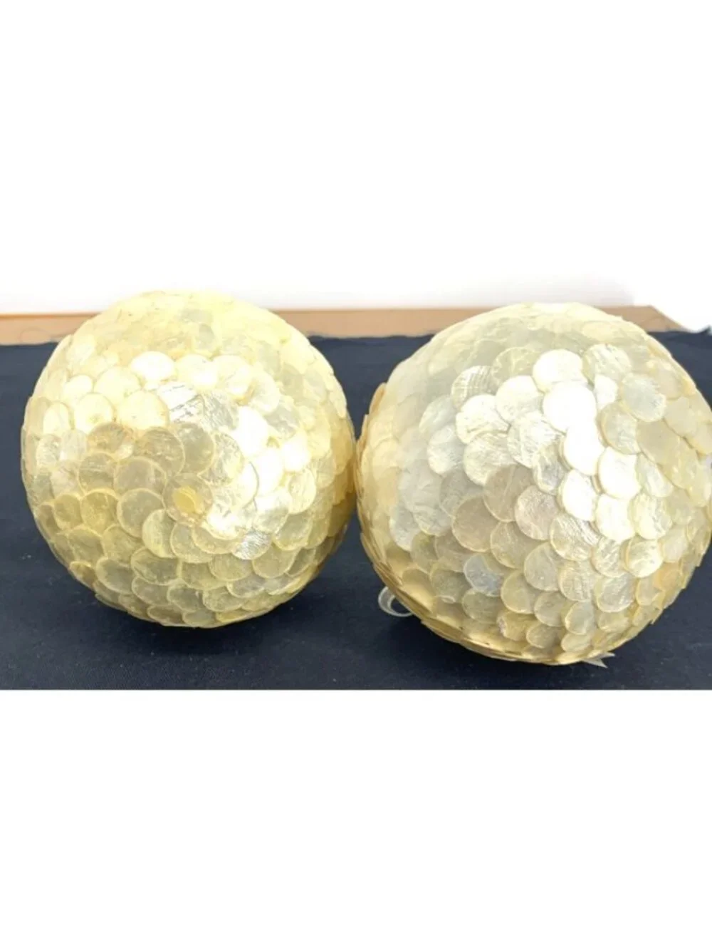 Capiz Shell Christmas Ornaments Scale Pattern Round 5